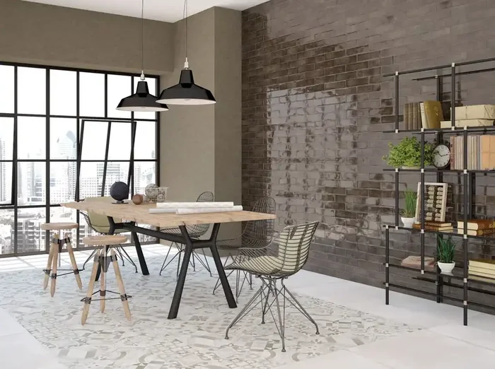 Wandfliese Glam Anthrazit 7,5x30cm