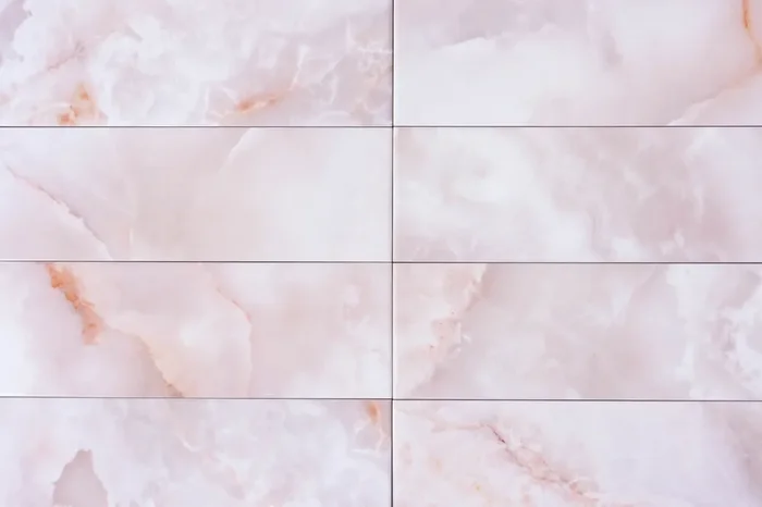 Wandfliese Marmor-Optik Rosenquarz 10×30