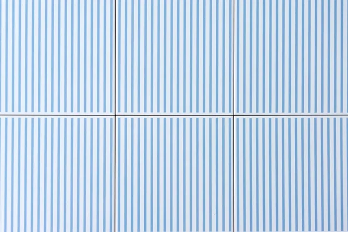 Wandfliese Millerighe blau 20×20