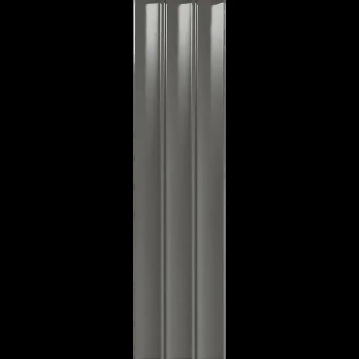 Wandfliesen Abacus Flat 7,5×30 Glossy Charcoal