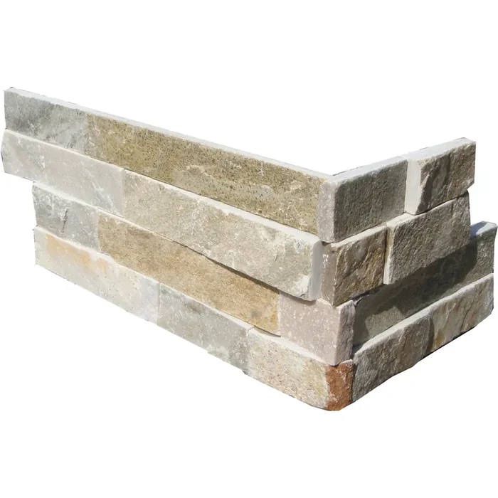 Wandverblender ECKEN BEIGE Naturstein – – 60×15