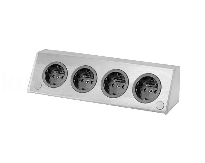 WAP Steckdose 4fach waagerecht ST 3900 A 4-fach Edelstahlsteckdose f&uu