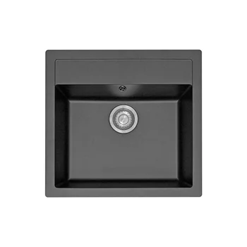 Waschbecken Einbau Alterna Carbo 56×53 cm Schwarz