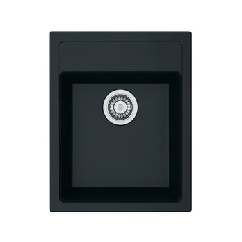 Waschbecken Einbau Alterna Carbon 43×53 cm Schwarz