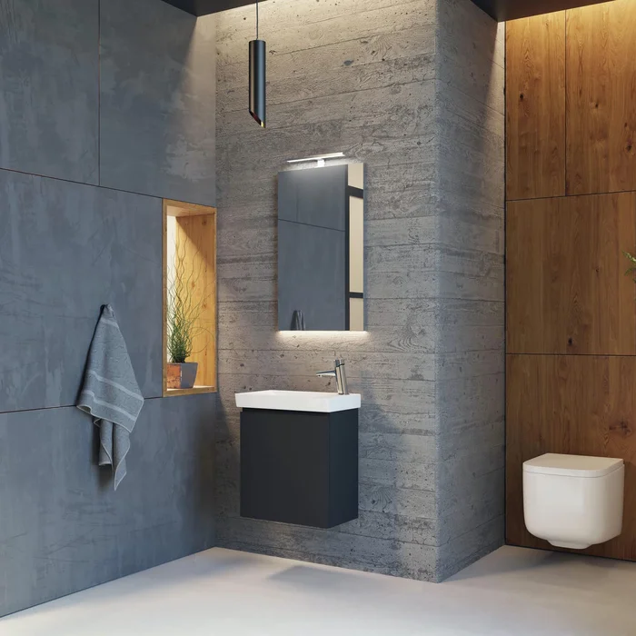 Waschbeckenunterschrank Arrow Victoria 45 cm Schwarz