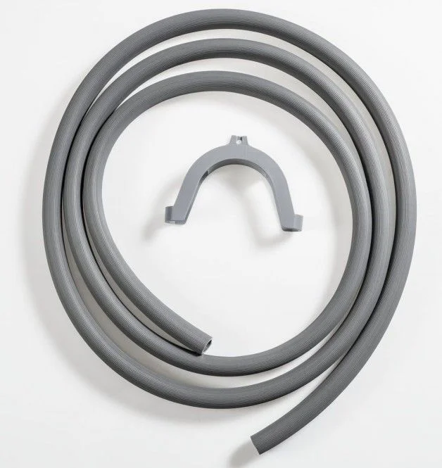 Waschmaschinenablaufschlauch grau max 25° C., DN 19 3/4″, Länge 3,00 mtr.