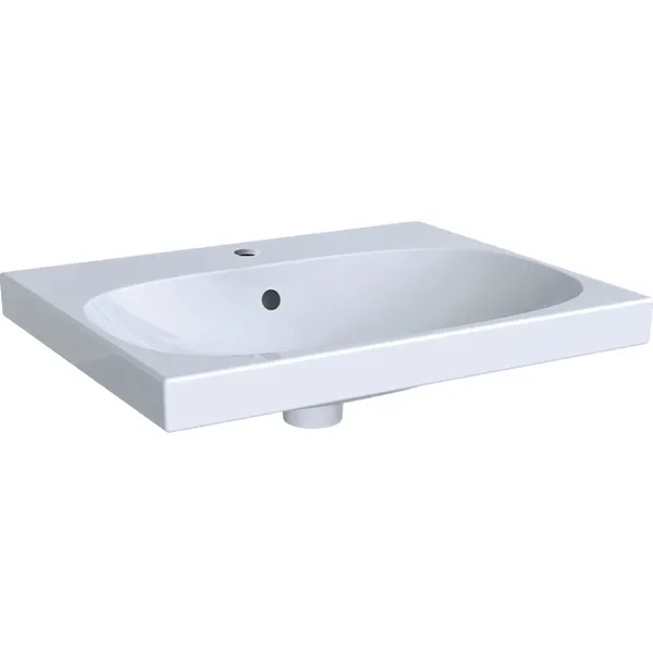 Waschtisch 60cm m. Hahnloch und Überlauf