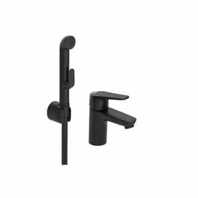 Waschtischmischer mit Seitenbrause Schwarz 1812FG Vega Oras