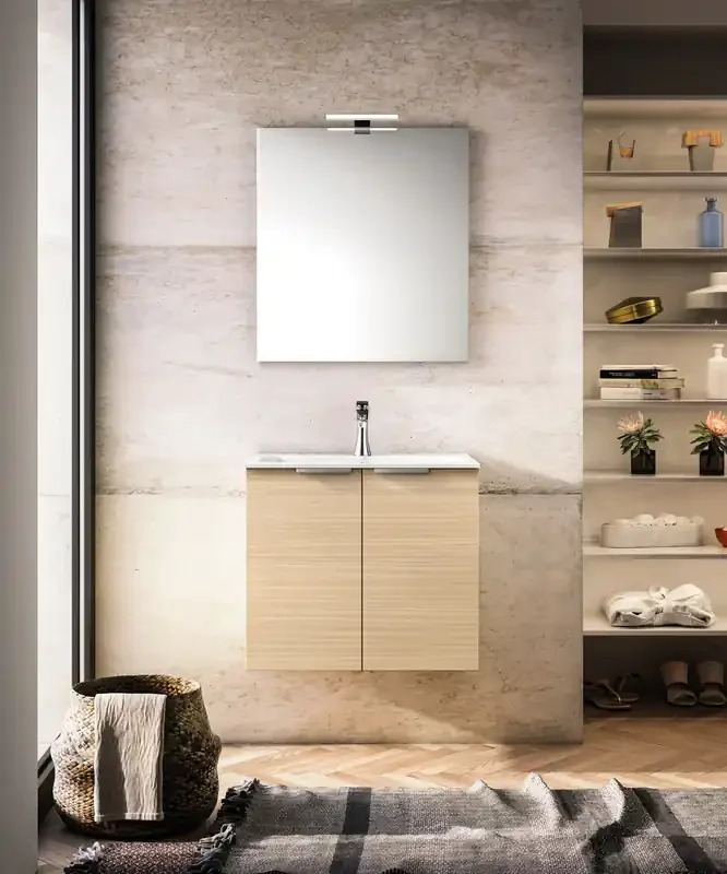 Waschtischunterschrank LIGHT Rovere Nature 60x56x45cm (B/H/T)