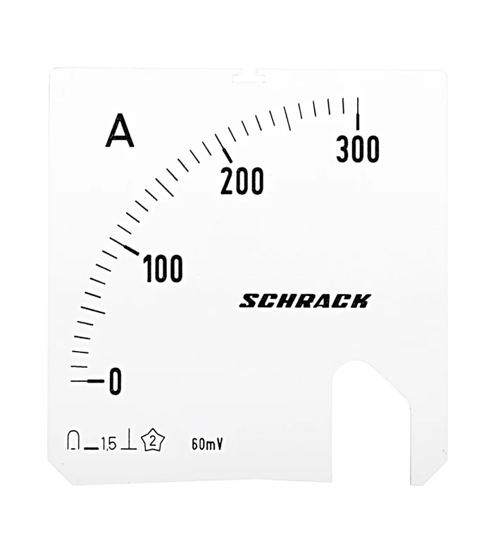 Wechselskala, 72x72mm, 300A DC