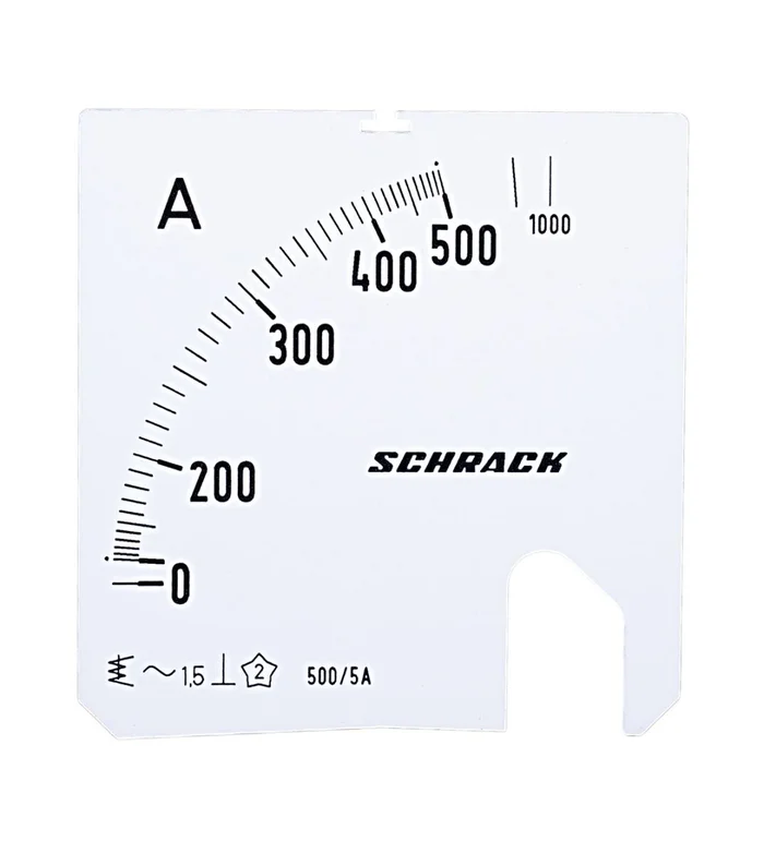 Wechselskala, 72x72mm, 500/1000/5A AC