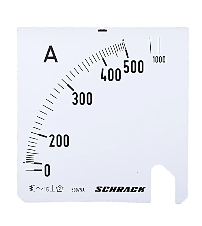 Wechselskala, 96x96mm, 500/1000/5A AC