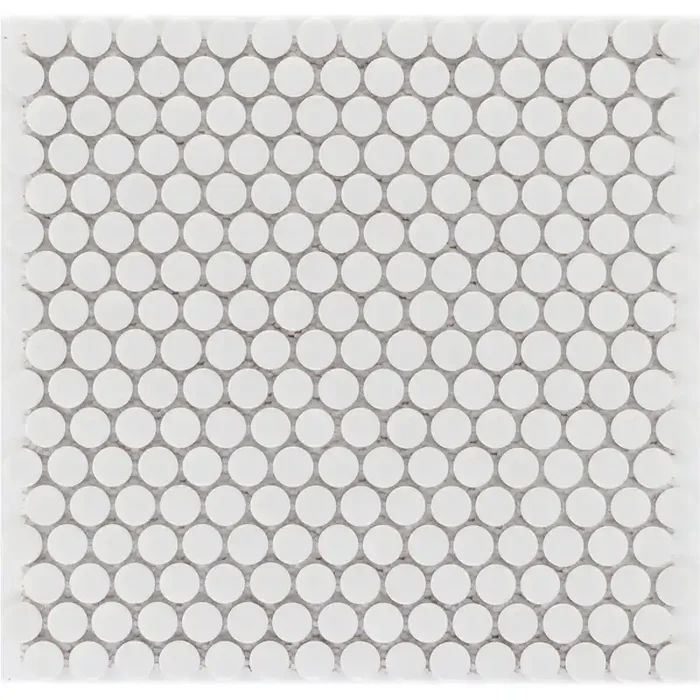 Weiß Knopf Mosaik – – 31×31