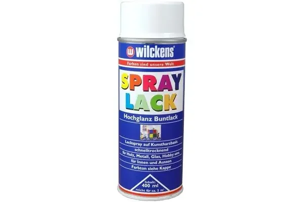 Wilckens Spray Lack hochglanz, 400 ml (reinweiß) RAL 9010