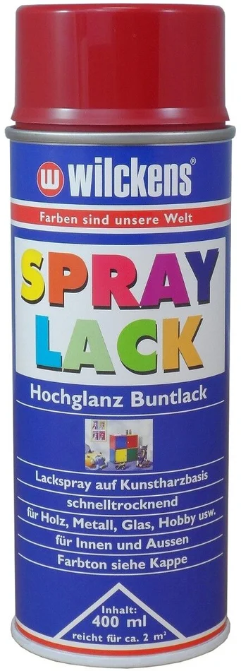 Wilckens Spray Lack hochglanz, 400 ml (rubinrot) RAL 3003