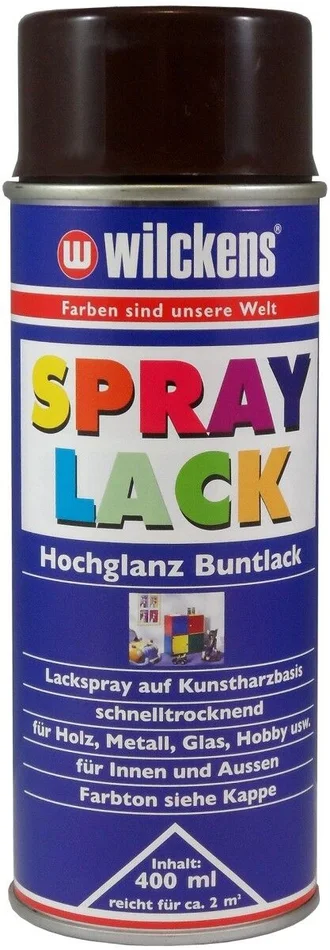 Wilckens Spray Lack hochglanz, 400 ml (schokobraun) RAL 8017