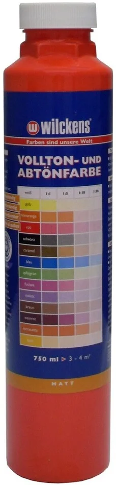 Wilckens Vollton- und Abtönfarbe matt, 750 ml (rot)