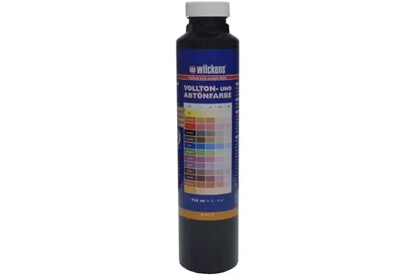 Wilckens Vollton- und Abtönfarbe matt, 750 ml (schwarz)