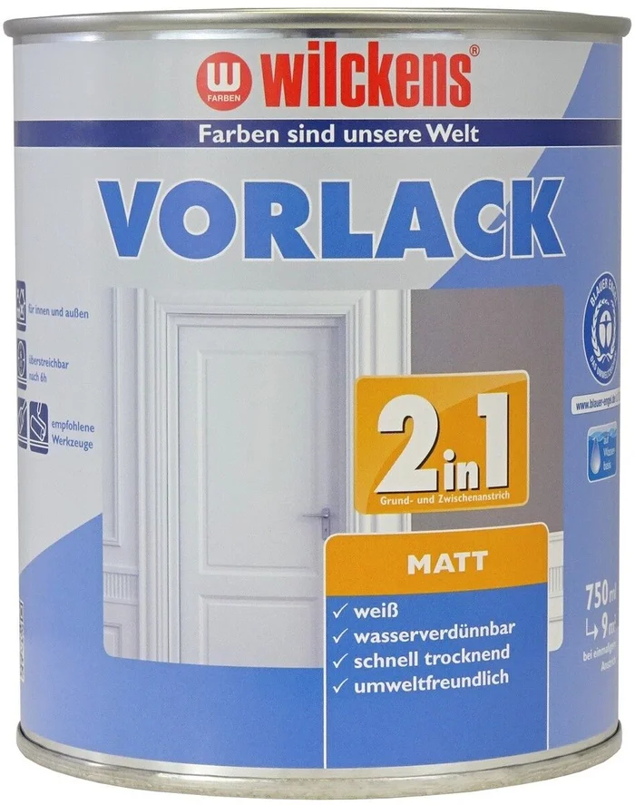 Wilckens Vorlack 2in1 matt, 750 ml (weiß)