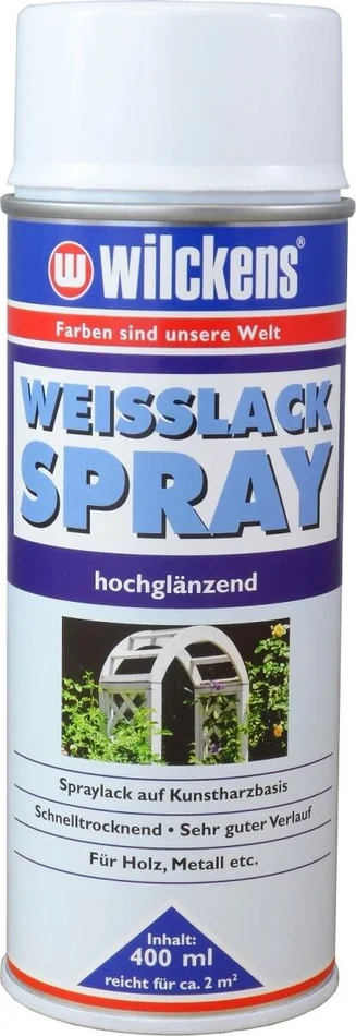 Wilckens Weisslack Spray hochglänzend, 400ml (weiß)