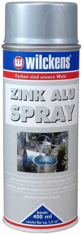 Wilckens Zink Alu Spray seidenmatt, 400ml (silber)