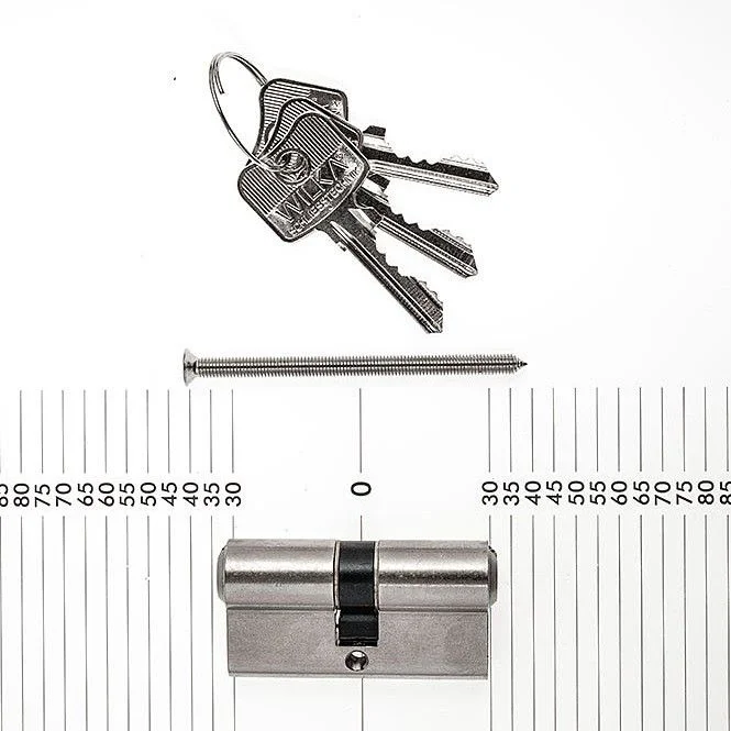 WILKA Profilzylinder 30/30, 1463.006538, matt vernickelt, gleichschließend mit