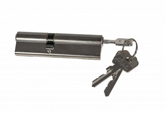 WILKA Profilzylinder 50/80 matt vern. 1463.005055, mit 3 Schlüsseln