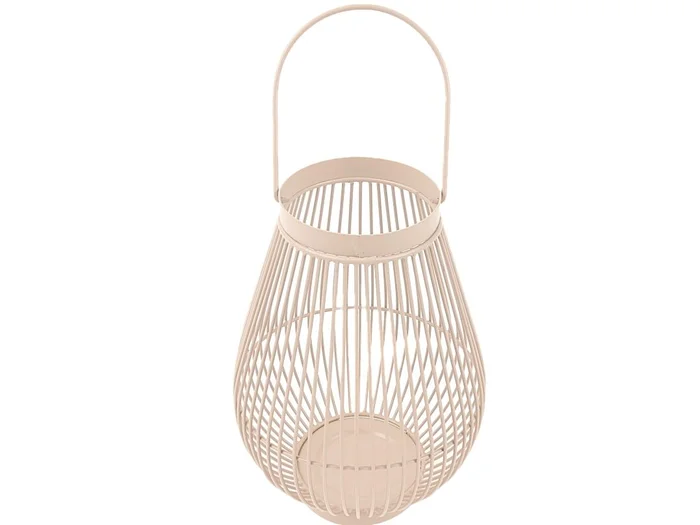 Windlicht m. Henkel, Eisen, 20 x 11,5 x 29 cm