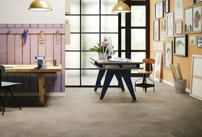 Wineo Purline Bioboden 1000 Stone L Urban Concrete Smoke Klicken Elastic