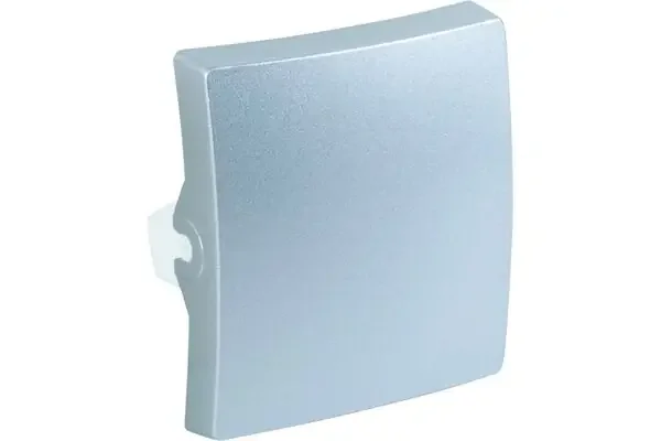 Wippe Wechsel-/Kreuzschalter und Taster, Kreta (silber)