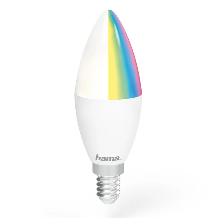WLAN-LED-Lampe, E14, 5,5W, RGBW, für Sprach-/App-S