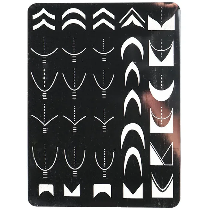 XL French Stamping Schablone 1