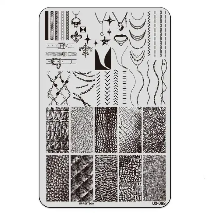 XXL Stamping Schablone Fashion