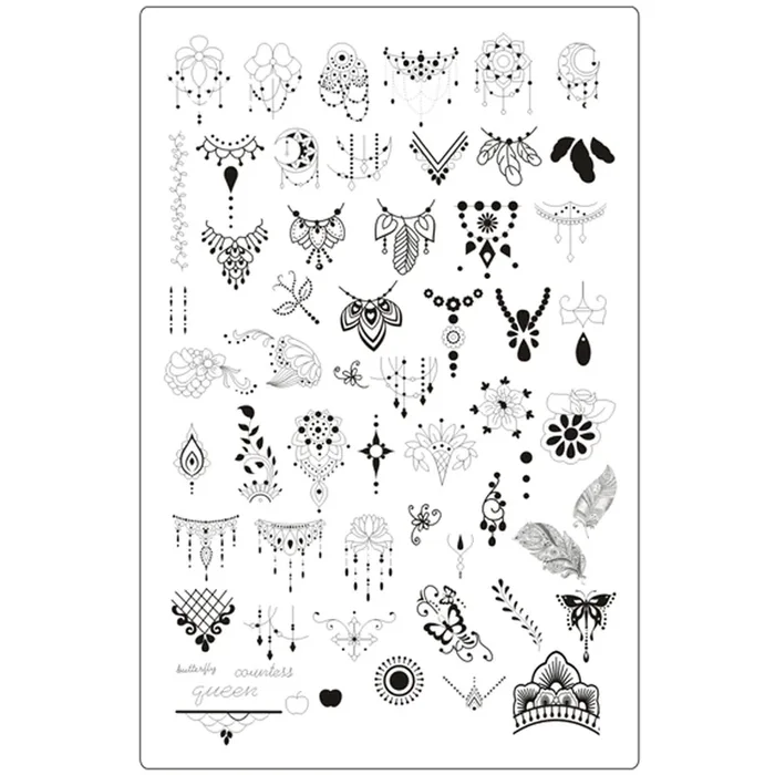 XXL Stamping Schablone Mandala 3