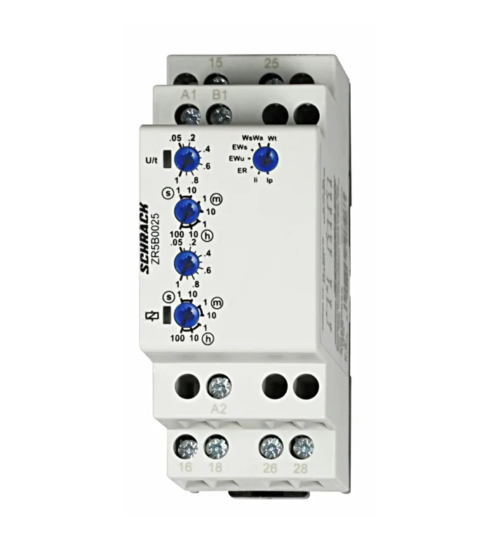 Zeitrelais 7 Zeitbereiche, 12-240VAC/DC, 2 Wechsler, 8A/250V