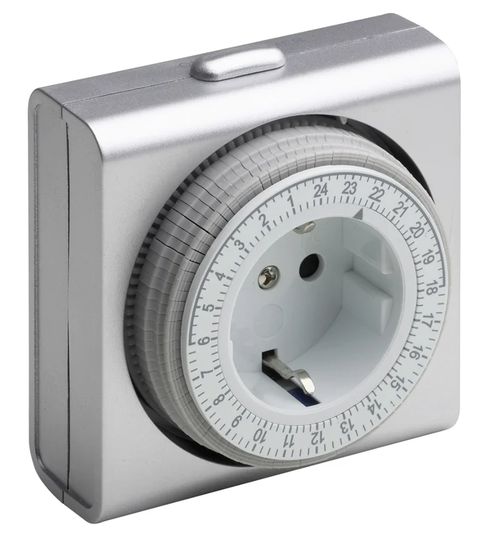 Zeitschaltuhr, silber, mechanisch (silber)