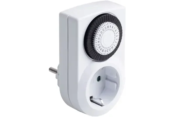 Zeitschaltuhr Tag, mechanisch, 48 x On/Off (weiß)