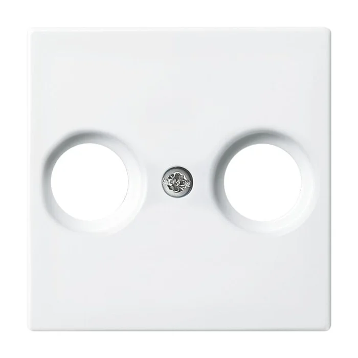 Zentralscheibe für Antennendose 2 Loch Balance SI alpinweiß