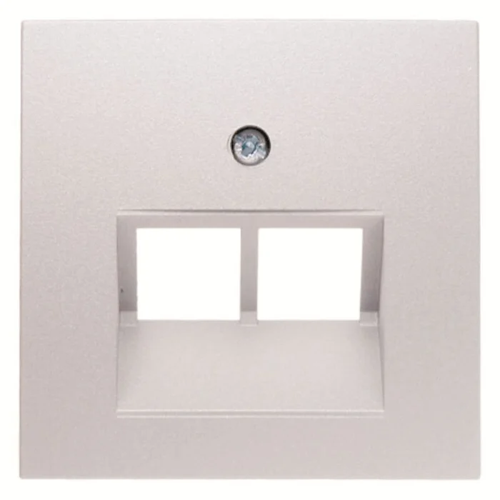 Zentralstück für UAE Steckdose 2fach S.1 /B.3/B.7 polarweiß, matt