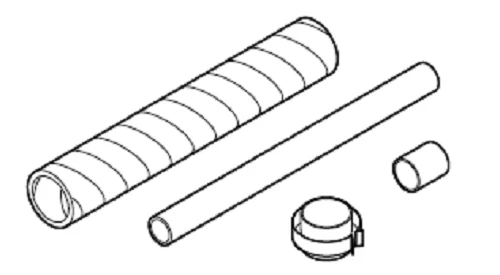 Zu-/Abluft-Set Verlängerung 1000 mm für aroSTOR VWL B /5