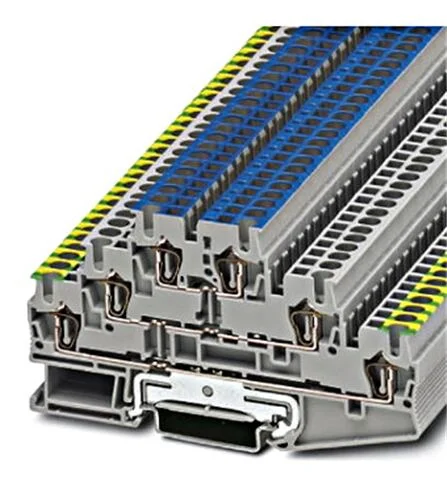 Zugfeder-Schutzleiterklemme ST 2,5-PE/L/N