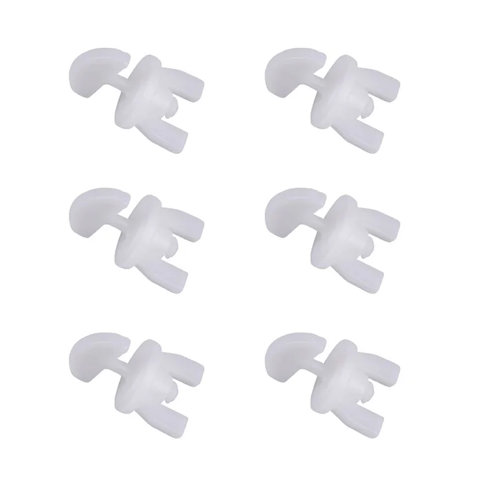 Zwischenfeststeller für Gardinen-Schienen, 6 St. (weiß)